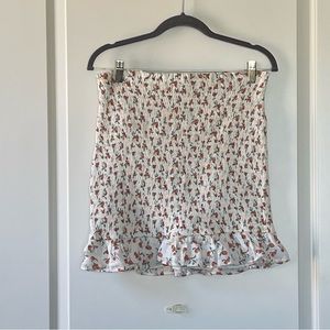 Abercrombie & Fitch Smocked Mini Skirt